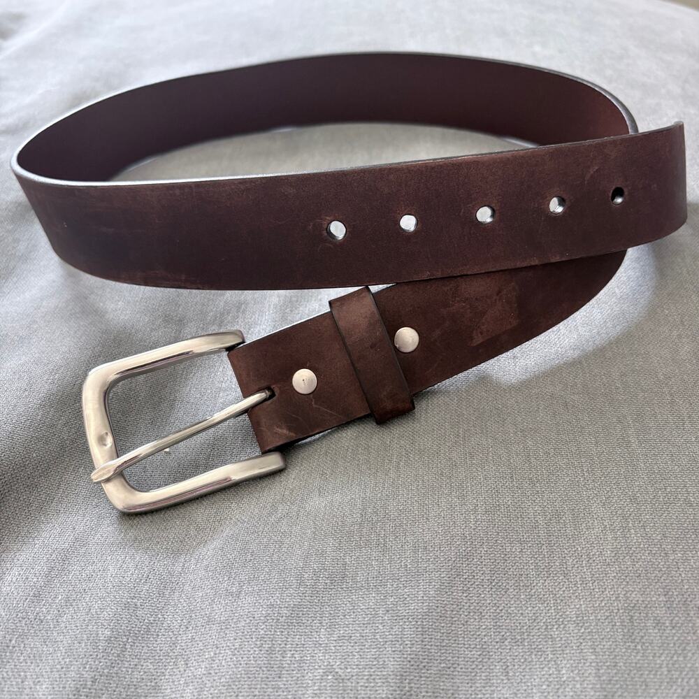 Thursday Boot Company Men's Heritage Leather Belt Brown Sz 30
